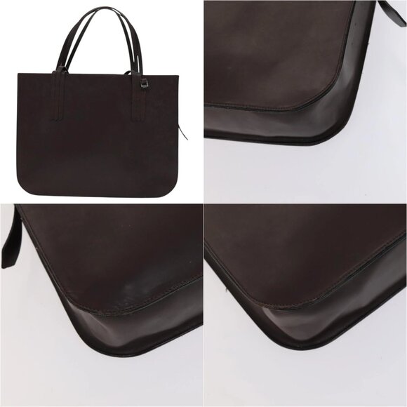 CHANEL Tote Bag Leather Brown Gold CC Auth bs22265 - Picture 14 of 14